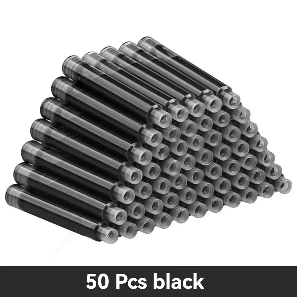 12-60PCS/Set Colourful Ink Sac Fountain Pen