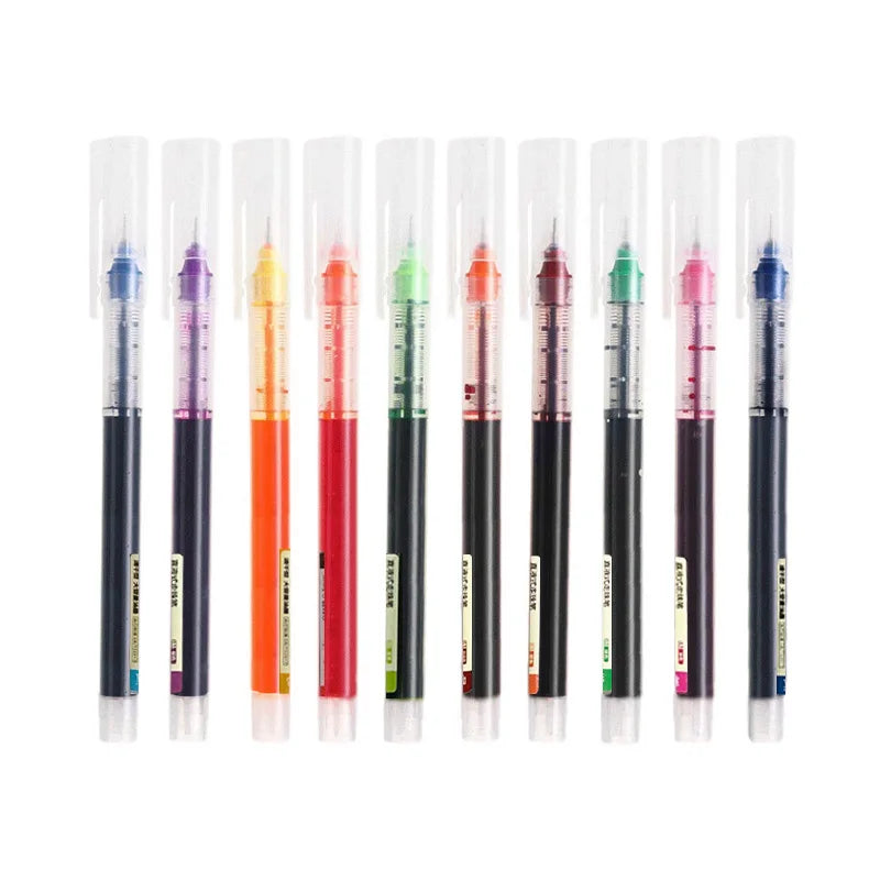 10Pcs High Quality Needle Type Gel Pens