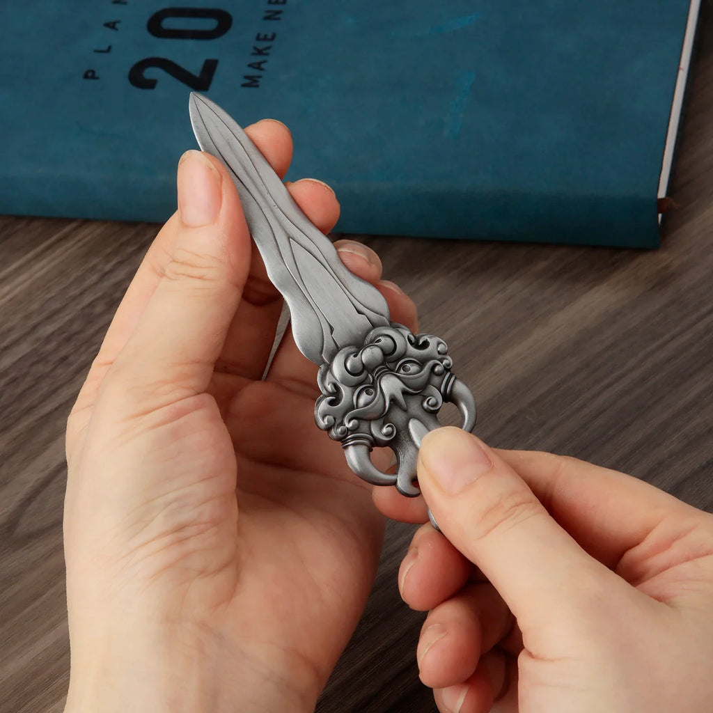 1PCS Retro Sword Letter Opener Zinc Alloy Portalble Utility Knife