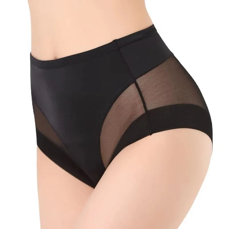 1/2/3/4 Pcs Womens Slimming Panties High Waist Tummy Control Briefs Female