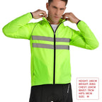 WOSAWE Men Cycling Windbreaker MTB Bicycle Long Sleeve Coat Water Resistant Outdoor Sport Jersey