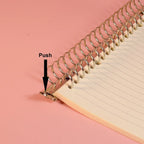 A5 B5 Stainless Steel Ring Binder Clips 20/26 Rings Paper