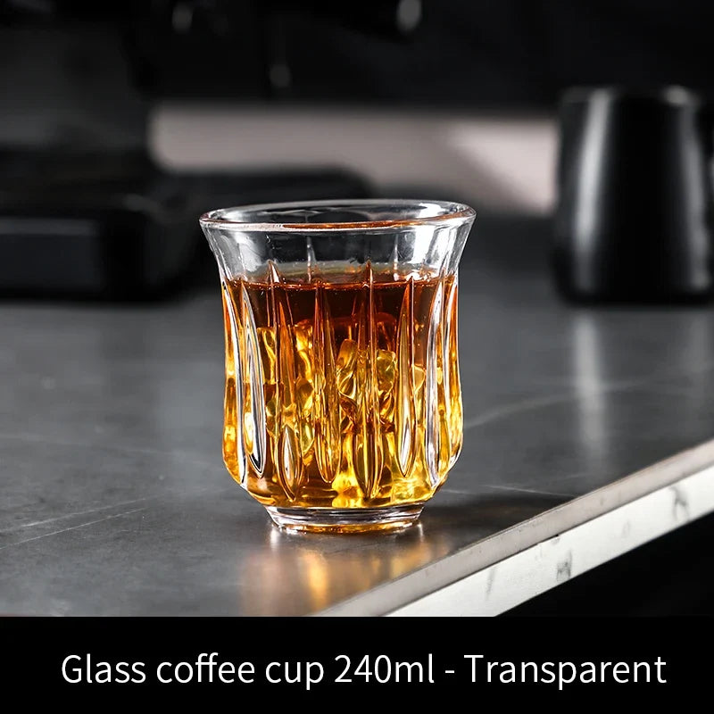 BINCOO 90ml-400ml Glass Coffee Cup Drinking Glasses