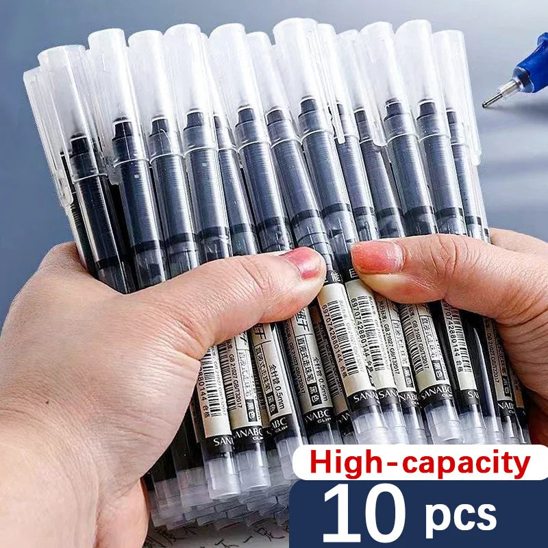 10Pcs High Quality Needle Type Gel Pens