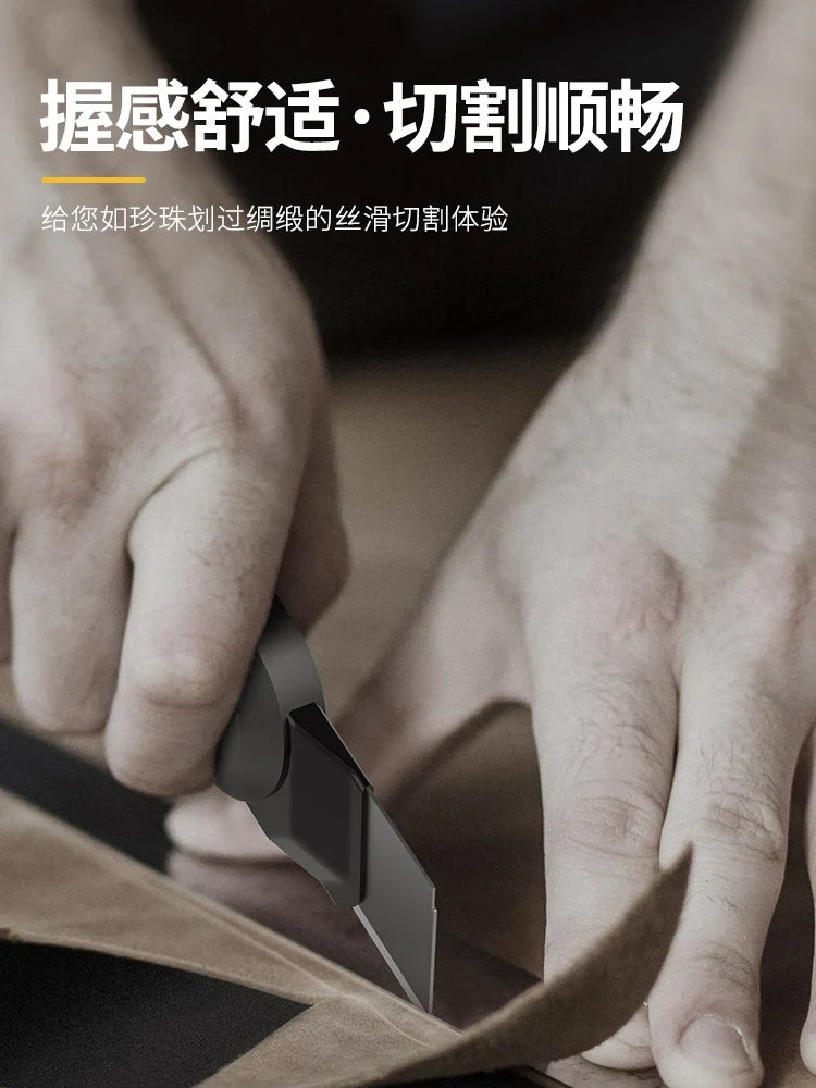 Deli Black Sk2 Blade 3 Styles High Quality Tool Push Button Self-Locking Paper Cutting Utility Knife