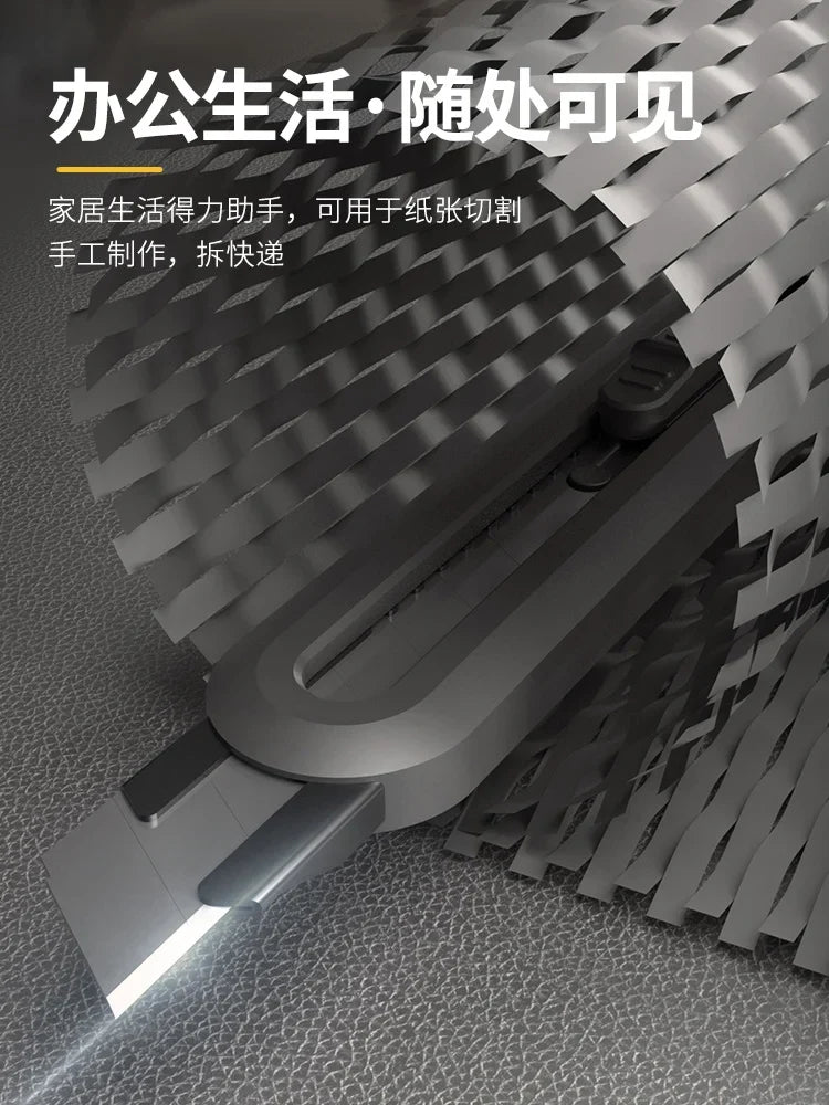 Deli Black Sk2 Blade 3 Styles High Quality Tool Push Button Self-Locking Paper Cutting Utility Knife