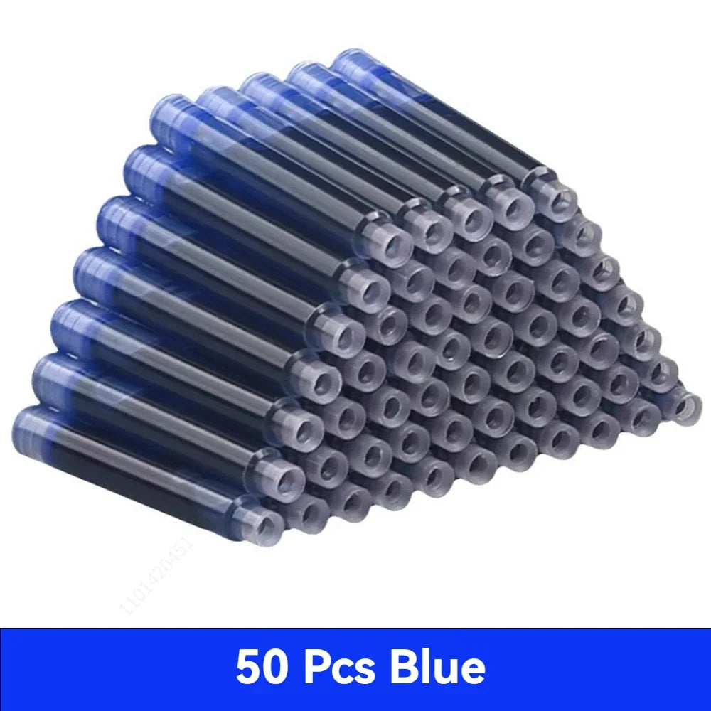 12-60PCS/Set Colourful Ink Sac Fountain Pen
