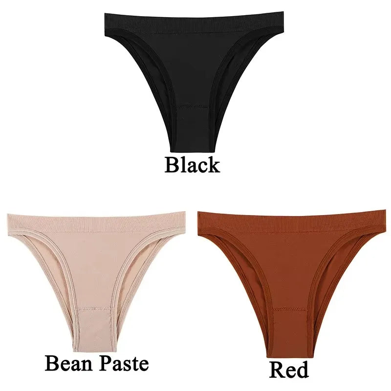 1/2/3/4 Pcs Womens Slimming Panties High Waist Tummy Control Briefs Female