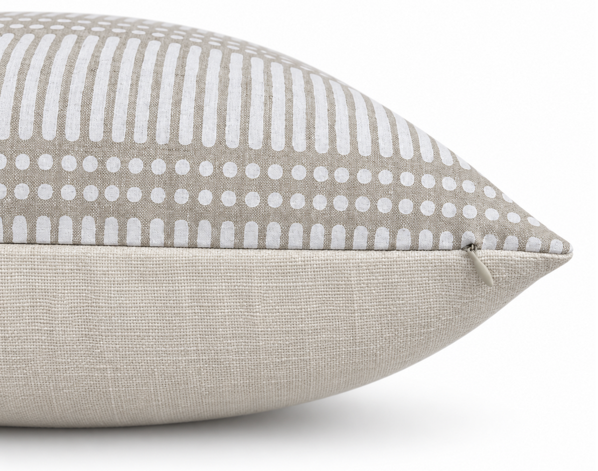 Dash Dot Pillow Cover in Chalk, Walter G Pillows, Decorative Throw Pillows