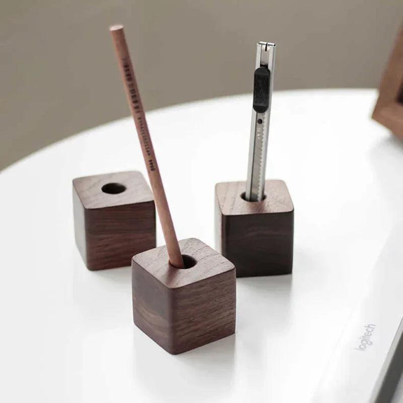 Creative Wooden Pen Holder