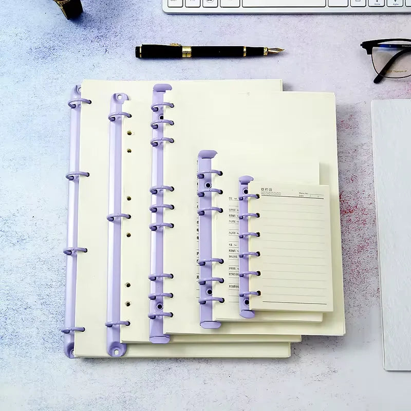 A4 A7 B5 Ring Binder Clips Colorful Metal Binding Clips