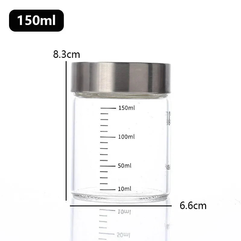 100-500ml Glass Bottle with Scale High Borosilicate Heat-resistant Glass