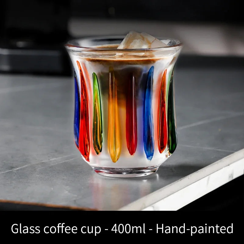 BINCOO 90ml-400ml Glass Coffee Cup Drinking Glasses