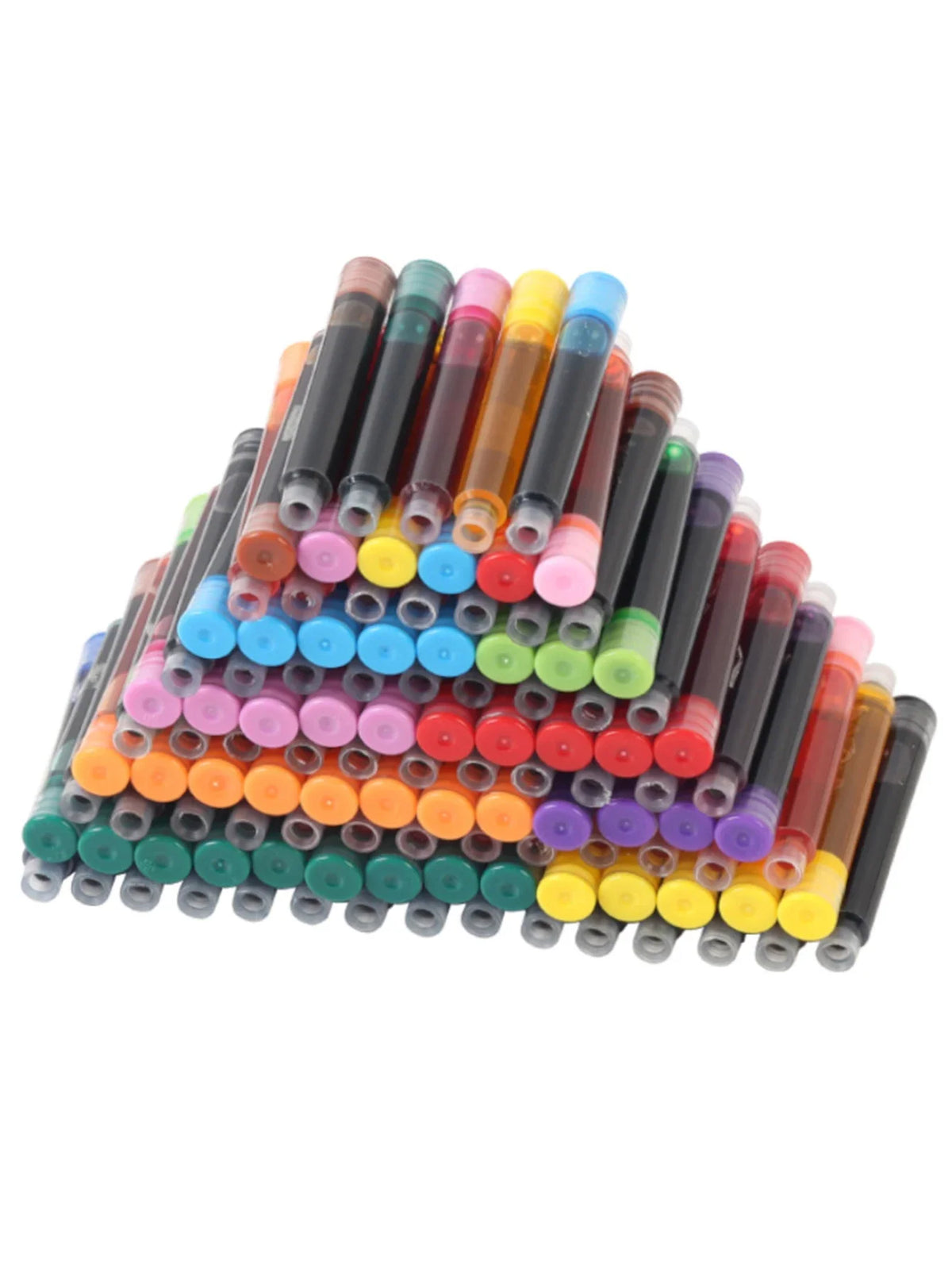 12-60PCS/Set Colourful Ink Sac Fountain Pen