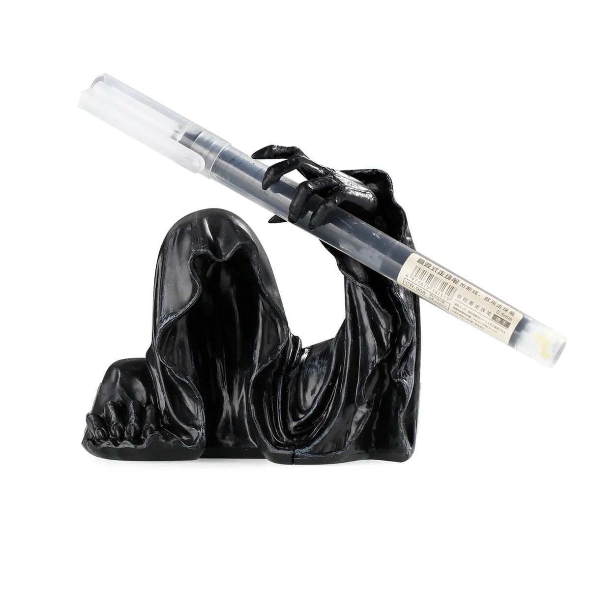 Resin Pen Holder Grim Reaper Sculpture