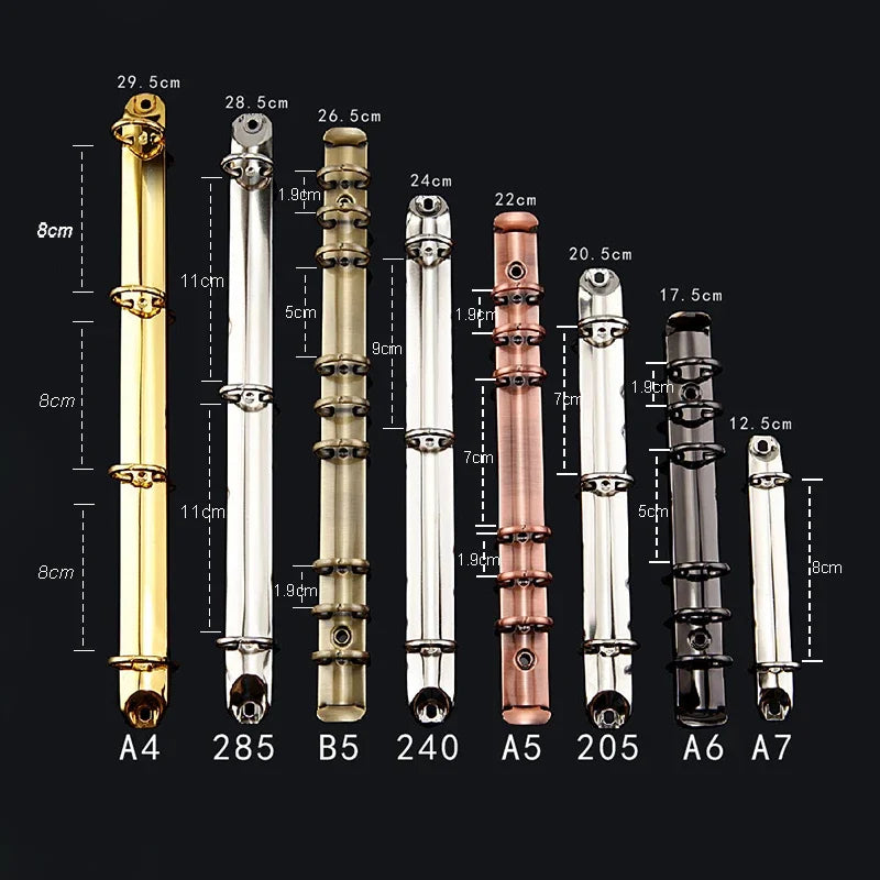 A4 A5 B5 A6 Metal Ring Binder Clips