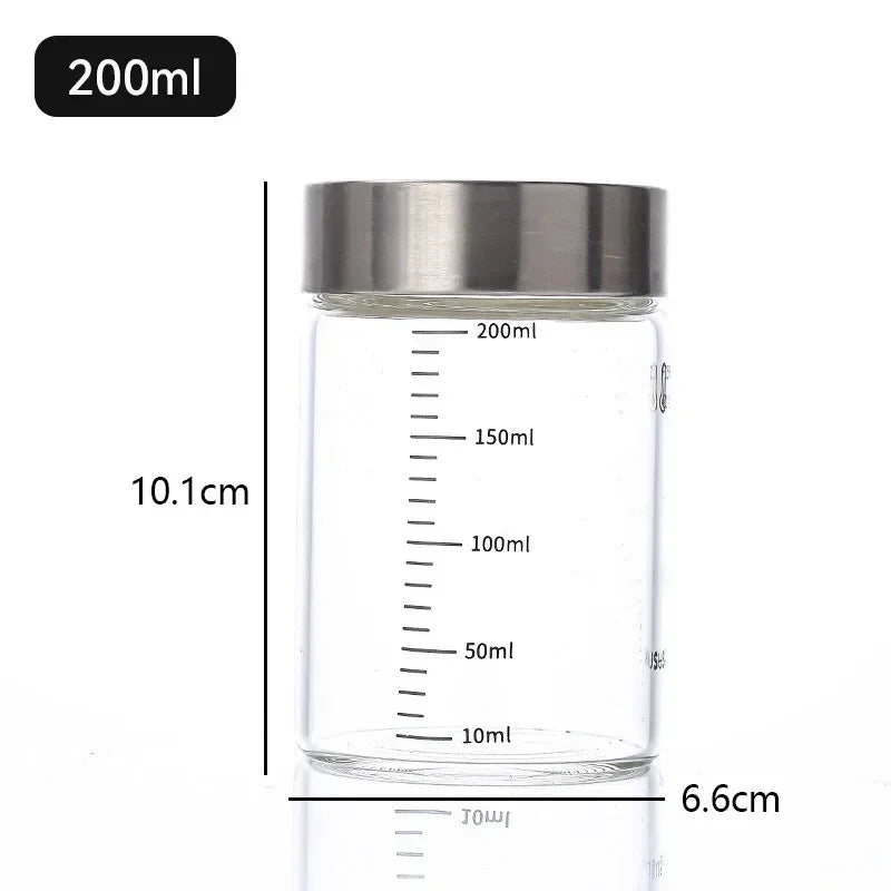100-500ml Glass Bottle with Scale High Borosilicate Heat-resistant Glass