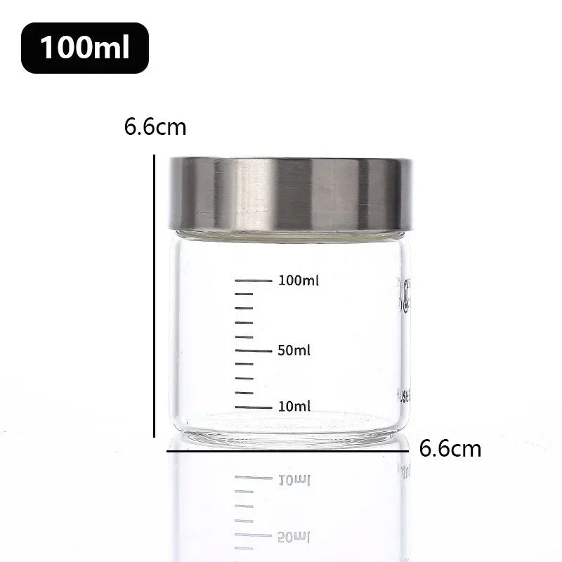100-500ml Glass Bottle with Scale High Borosilicate Heat-resistant Glass