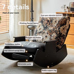 Solid wood retro rocking chair,