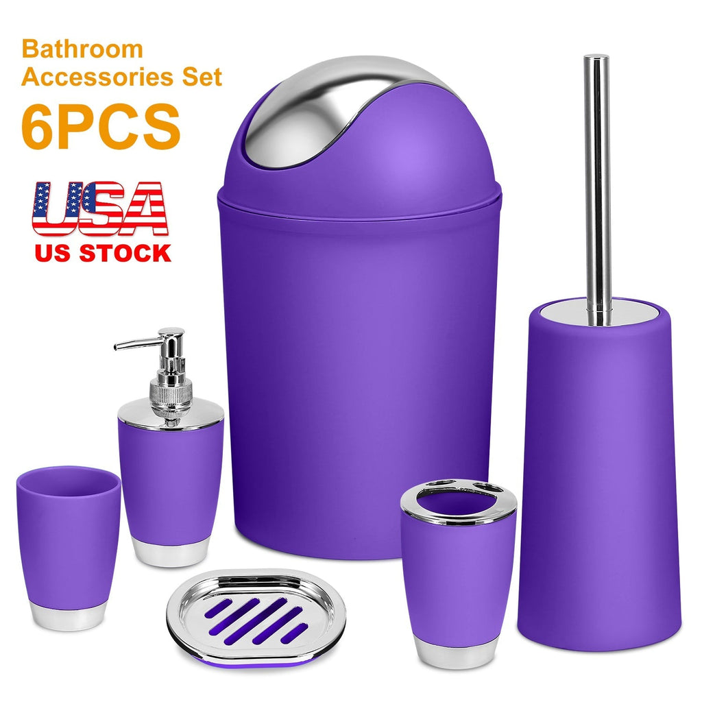 Bathroom Accessories Set 6 Pcs Bathroom Set Ensemble