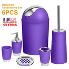 Bathroom Accessories Set 6 Pcs Bathroom Set Ensemble