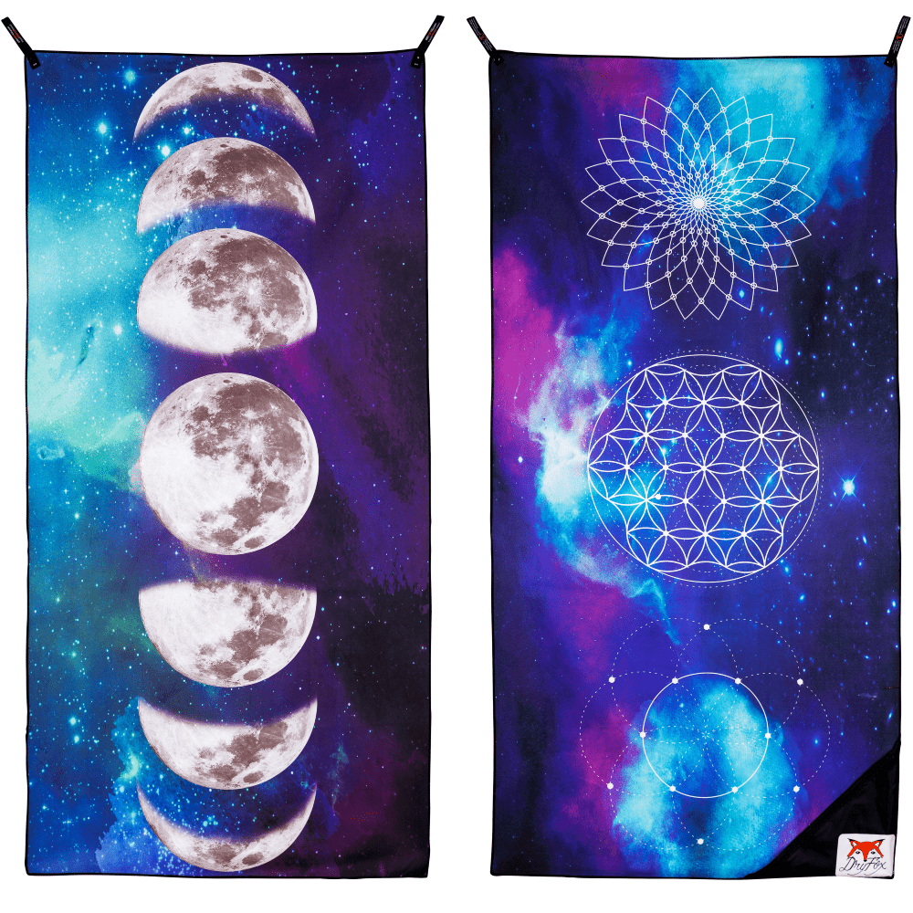Adventure Towel Beach Size L with Pouch- Cosmic