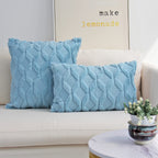 Pack of 2 bundle One 18"x18" with a matching color of one 12"x20" Square and rectangle combo set