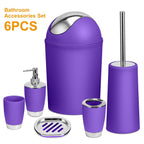 Bathroom Accessories Set 6 Pcs Bathroom Set Ensemble
