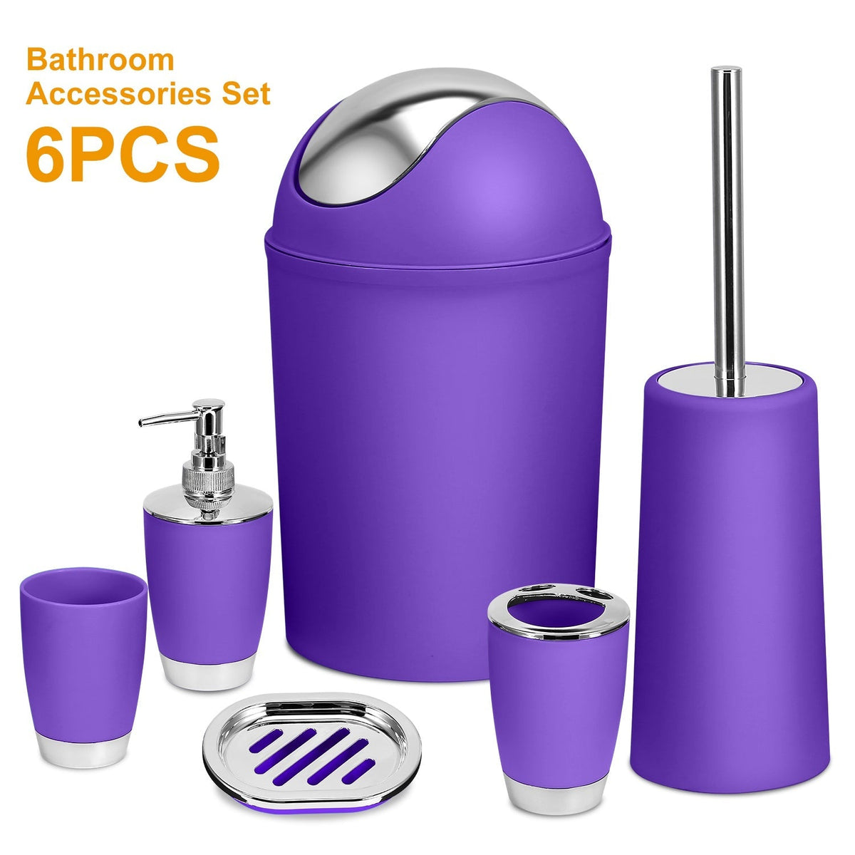 Bathroom Accessories Set 6 Pcs Bathroom Set Ensemble