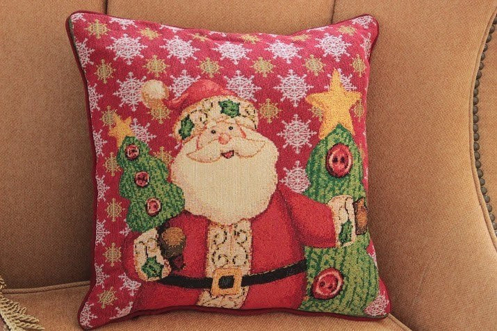 Tache Christmas Cute Santa Claus Is Coming to Town Throw Pillow Cover (DB15191CC)