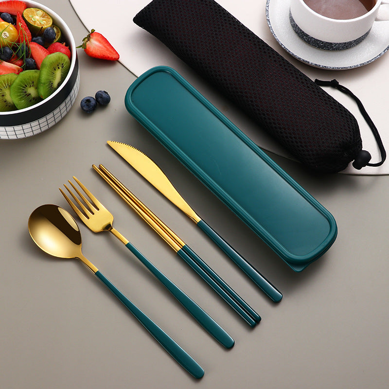 304 Dinnerware Set Flatware Kitchen Accessories Camping Travel Sets