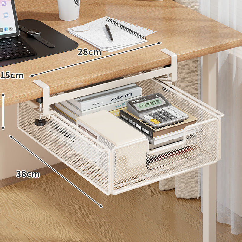 Desktop Drawer Organizer, Under-Desk Hanging Storage Box