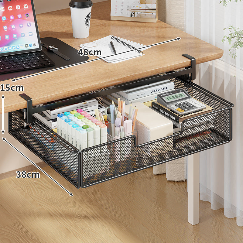Desktop Drawer Organizer, Under-Desk Hanging Storage Box