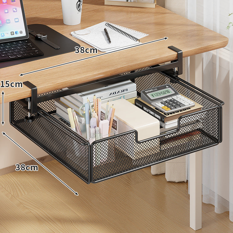 Desktop Drawer Organizer, Under-Desk Hanging Storage Box