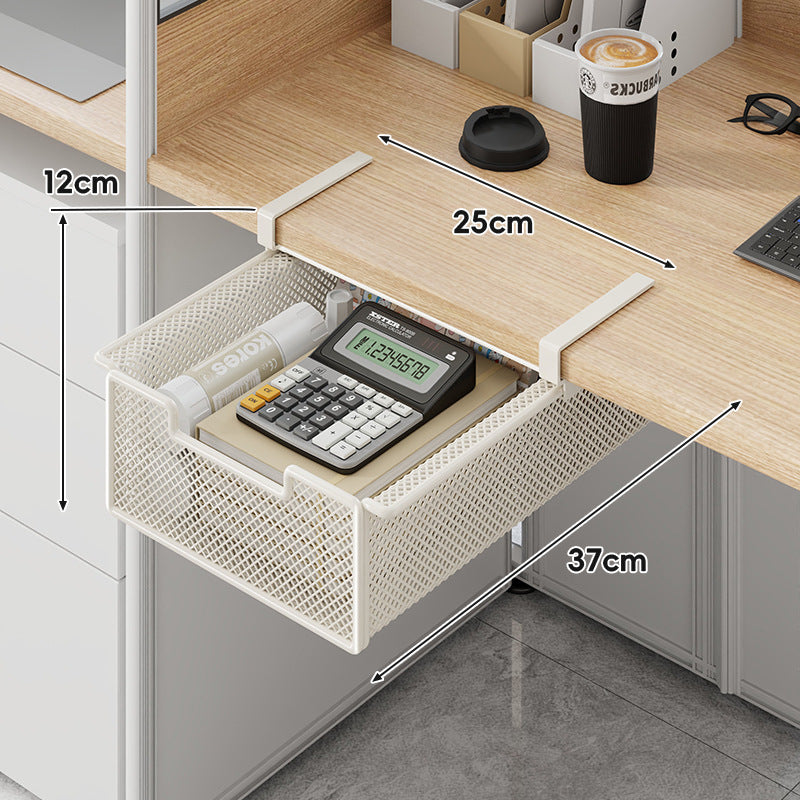 Desktop Drawer Organizer, Under-Desk Hanging Storage Box
