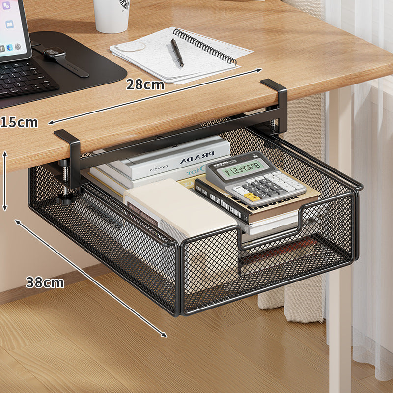 Desktop Drawer Organizer, Under-Desk Hanging Storage Box