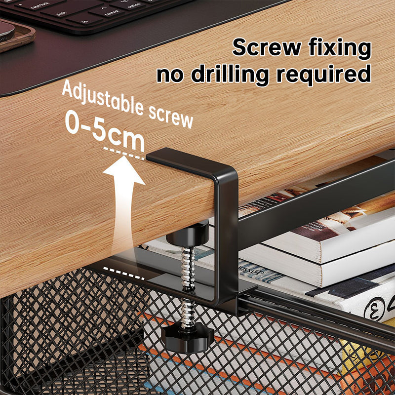 Desktop Drawer Organizer, Under-Desk Hanging Storage Box