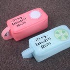 Fruit Pattern Pencil Case Large Capacity Candy Colors
