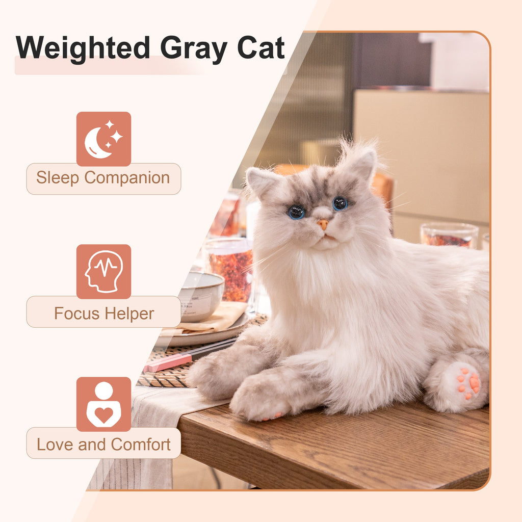 3lbs Tracy Weighted  –Relaxing Cat Toy Comfort Calming Plush