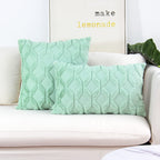 Pack of 2 bundle One 18"x18" with a matching color of one 12"x20" Square and rectangle combo set