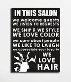 In This Salon Canvas Wall Art
