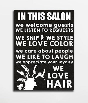 In This Salon Canvas Wall Art