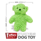 Jeffers Fleecy Bear Plush Squeaker Dog Toys