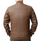 Myles Men's Faux Leather Scooter Jacket