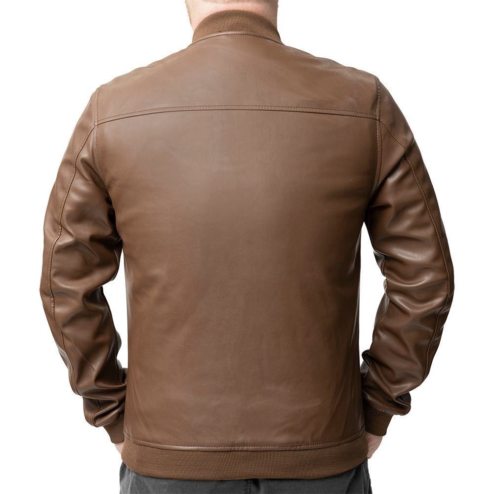 Myles Men's Faux Leather Scooter Jacket
