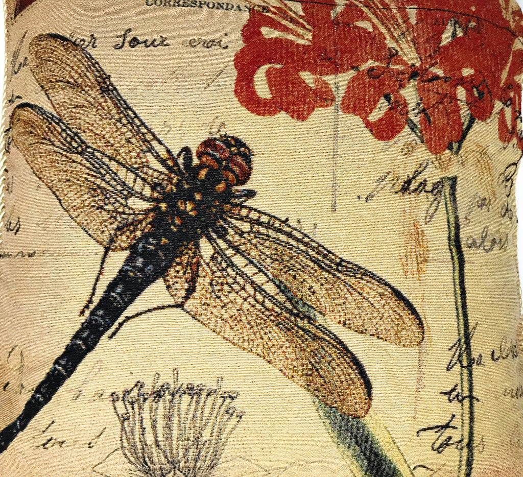 DaDa Bedding Set of 2-Pieces Dragonfly Dreams Nature Garden Tapestry Throw Pillow Covers
