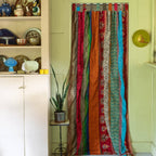 Rainbow Oasis Drapes – Upcycled Boho Curtains