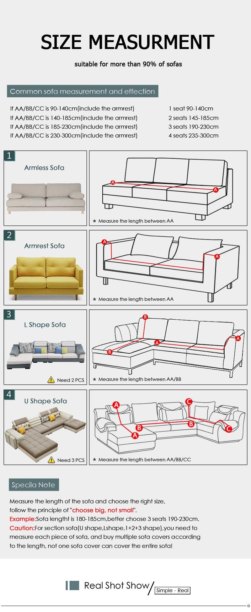 Stretchable Couch Cover Lounge  Sofa Slipcover  Furniture Cover