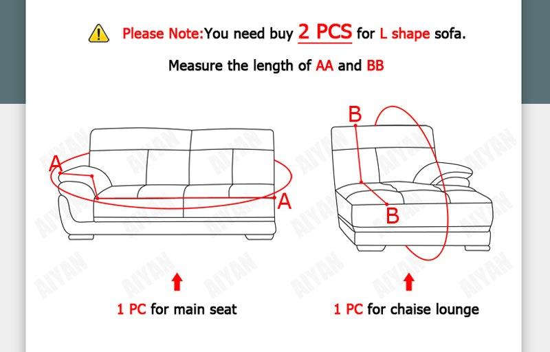 Stretchable Couch Cover Lounge  Sofa Slipcover  Furniture Cover
