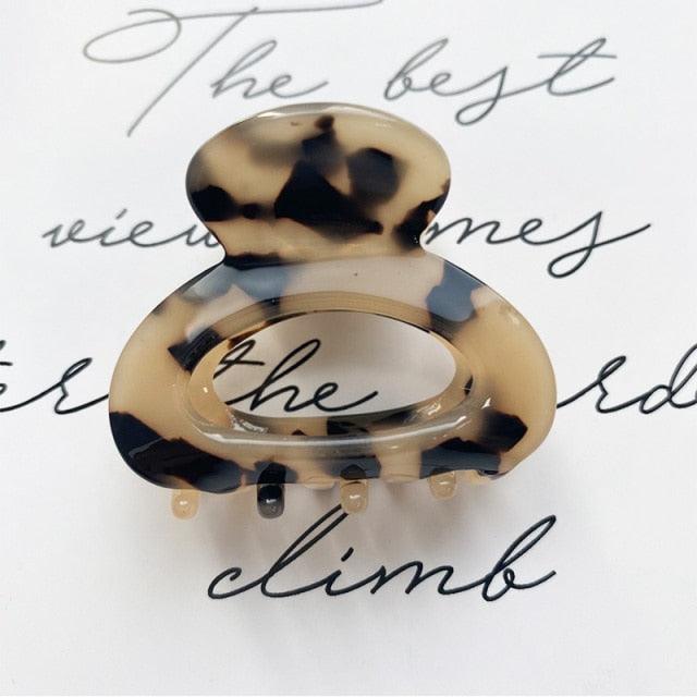 Sweet Mini Acetate Hair Clip for Women Girls Hair Claw Chic Barrettes Crab Hairpins